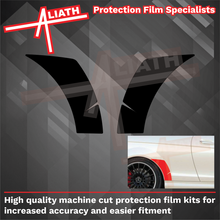 Mercedes C-Class Coupe (W204) 2007-2014, Rear QTR Arches BLACK Paint Protection