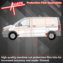 Mercedes-Benz Vito & V-Class (W447) 2014-Present, Front & Rear Arches CLEAR Paint Protection