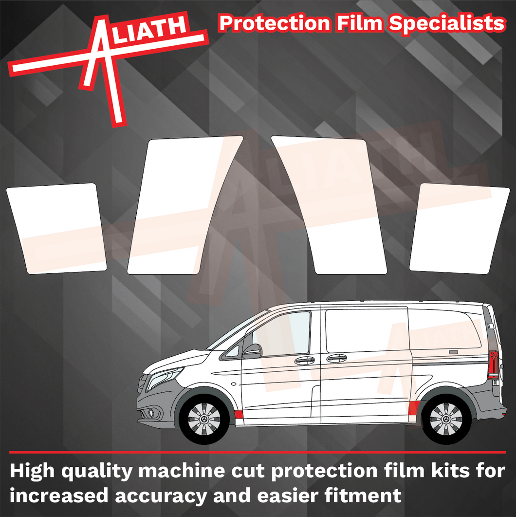 Mercedes-Benz Vito & V-Class (W447) 2014-Present, Front & Rear Arches CLEAR Paint Protection