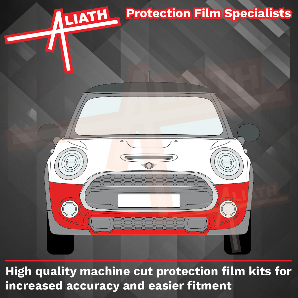Mini Cooper S (BMW) 2014-2021 Front Bumper CLEAR Paint Protection