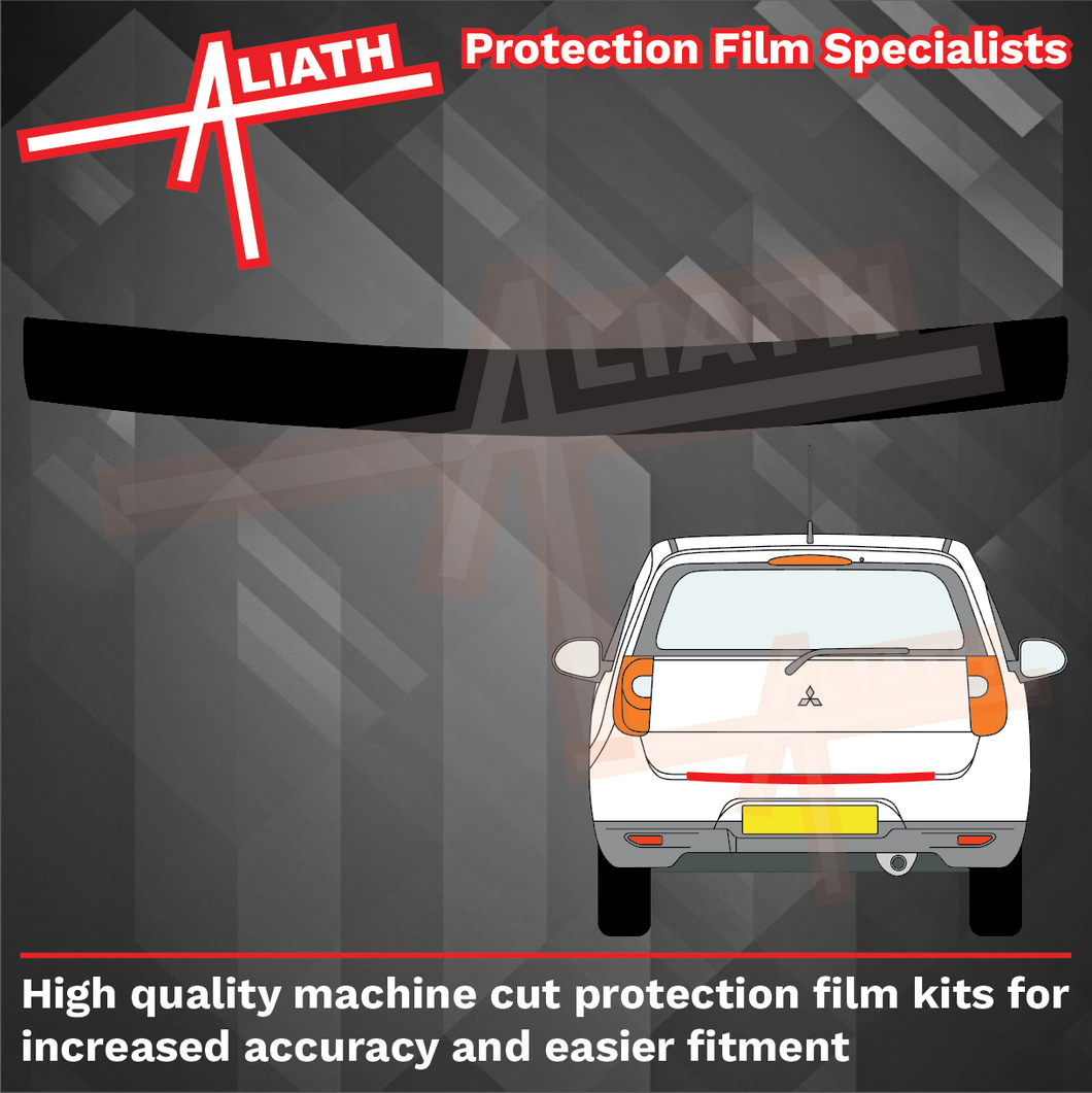 Mitsubishi Colt 2009-2012, Rear Bumper Upper BLACK TEXTURED Paint Protection