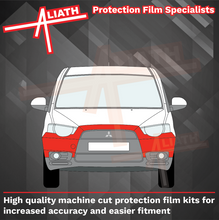 Mitsubishi Colt Ralli Art 2009-2012, Front Bumper CLEAR Paint Protection