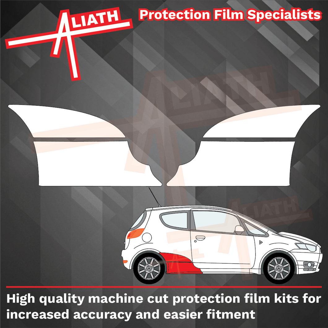 Mitsubishi Colt Ralli Art 2009-2012, Rear Arches CLEAR Paint Protection