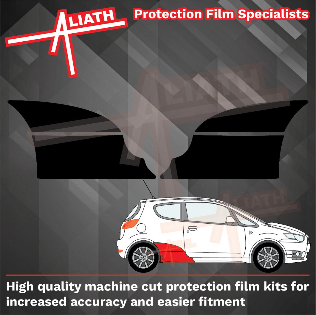 Mitsubishi Colt Ralli Art 2009-2012, Rear Arches BLACK Paint Protection