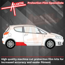 Mitsubishi Colt Ralli Art 2009-2012, Side Skirt Rear Arch Section CLEAR Paint Protection