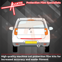 Mitsubishi Colt 2009-2012, Rear Bumper Upper BLACK TEXTURED Paint Protection