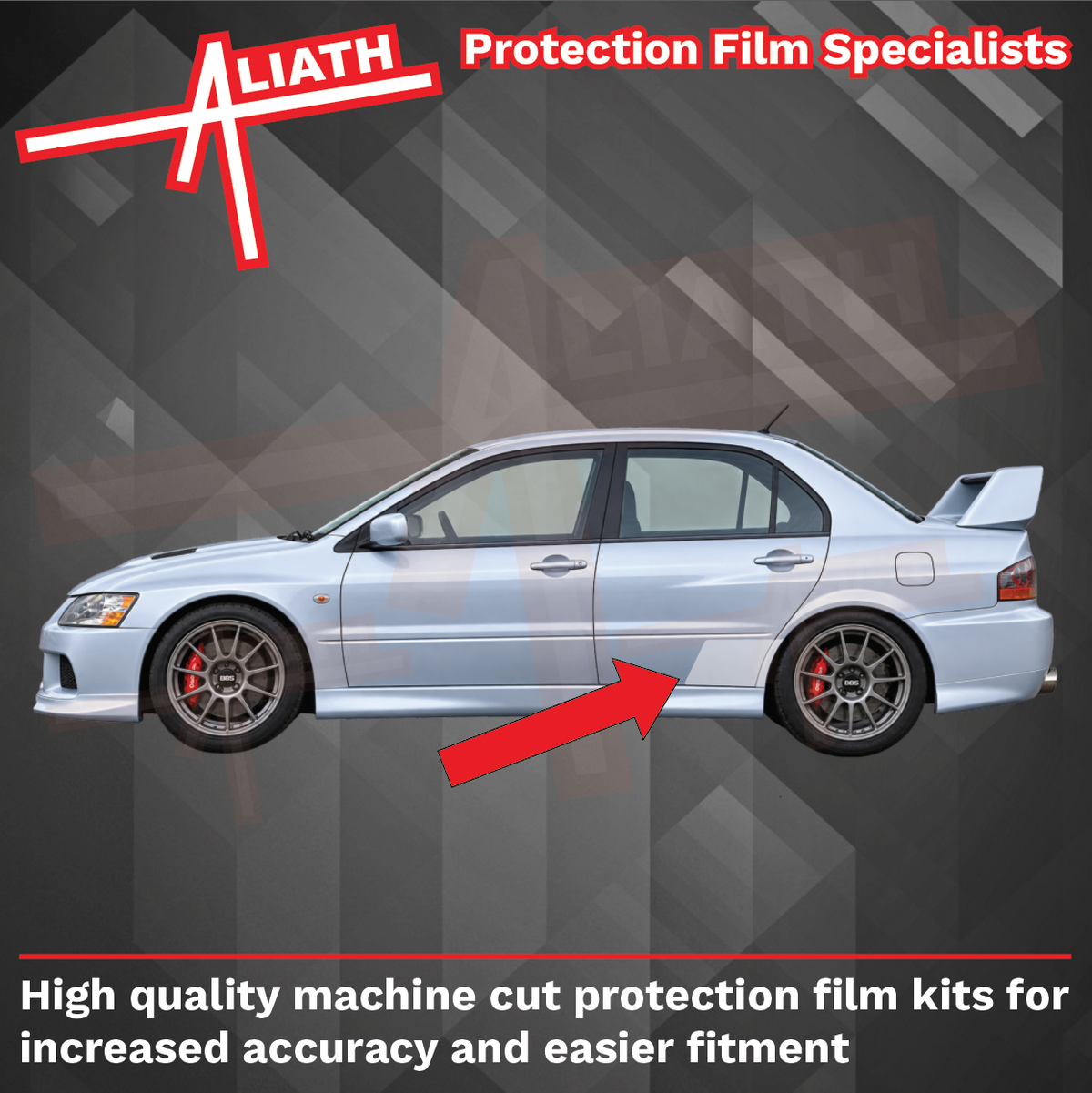 Mitsubishi Evolution 9 2005-2007, Rear Arches CLEAR Paint Protection