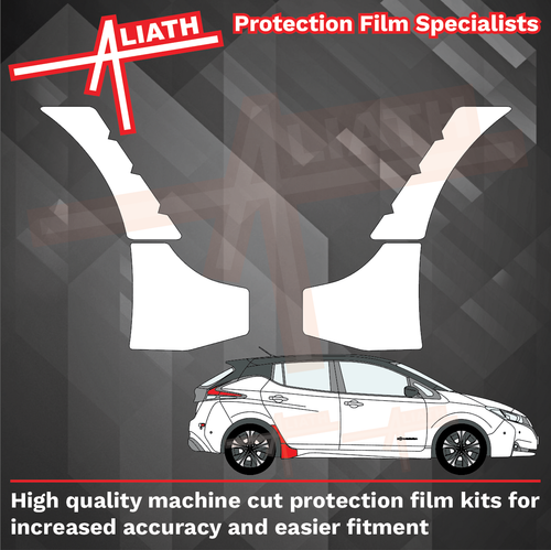 Nissan Leaf Electric 2017-2025, Rear arches CLEAR Stone Protection