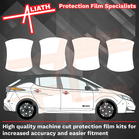 Nissan Leaf Electric 2017-2025, Door Handle Cups CLEAR Scratch Protection