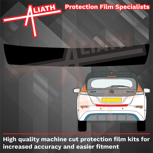 Nissan Leaf Electric 2017-2025, Rear Bumper Upper BLACK Scratch Protection