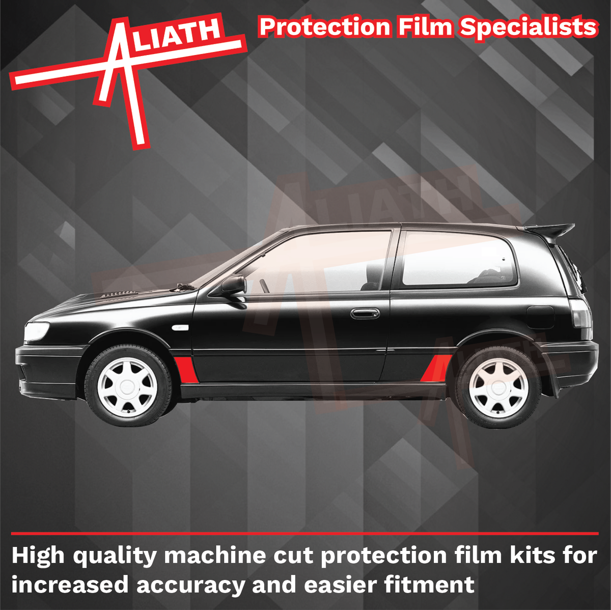Nissan Pulsar (1990-1994), Front & Rear Arches CLEAR Paint Protection
