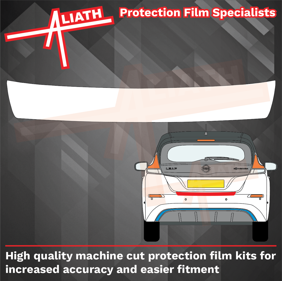 Nissan Leaf Electric 2017-2025, Rear Bumper Upper CLEAR Scratch Protection