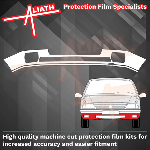 Peugeot 205 1.6 / 1.9 GTI (1984-1995), Front Lower Bumper Valance CLEAR Paint Protection CLASSIC