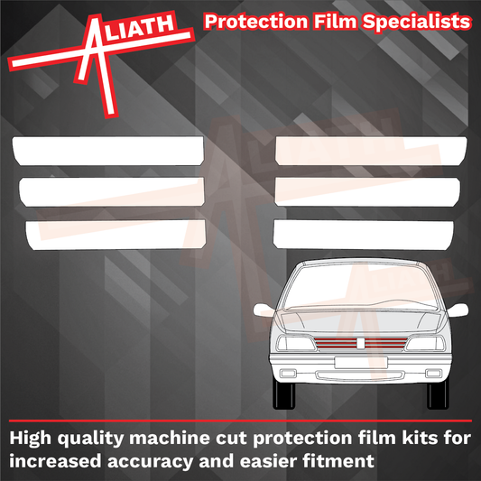Peugeot 205 & GTI (1984-1995), Front Grille Bars CLEAR Paint Protection CLASSIC