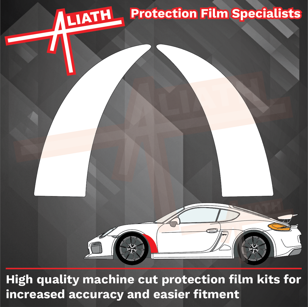 Porsche Cayman & GT4 718 2019-Present, Front Wing Arches CLEAR Paint Protection