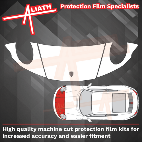 Porsche 911 (992) 2020-Present, Bonnet & Wings Front CLEAR Paint Protection