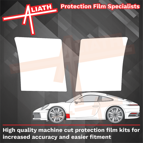Porsche 911 (992) 2020-Present, Front Wing Arches CLEAR Paint Protection