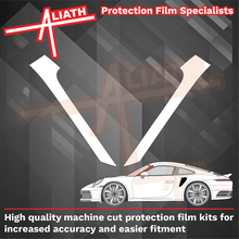 Porsche 911 (992) 2020-Present, Front A-Pillars CLEAR Paint Protection
