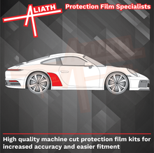 Porsche 911 (992) 2020-Present, Rear QTR / Wing BLACK Paint Protection