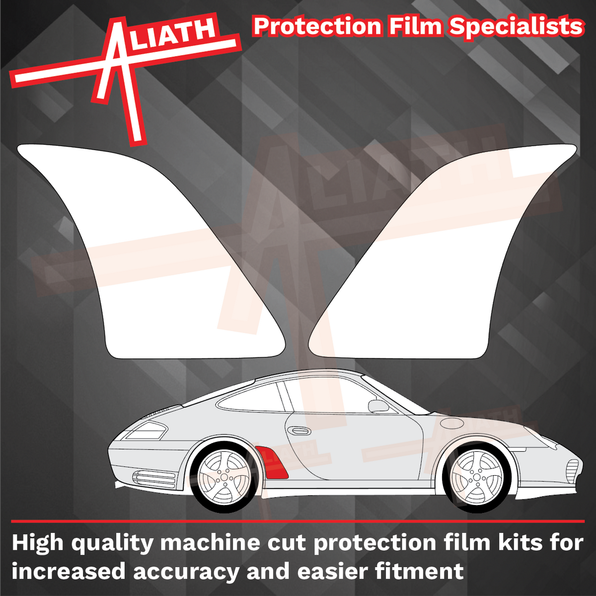 Porsche 911 (996) 1998-2005, Rear QTR Arches CLEAR Paint Protection
