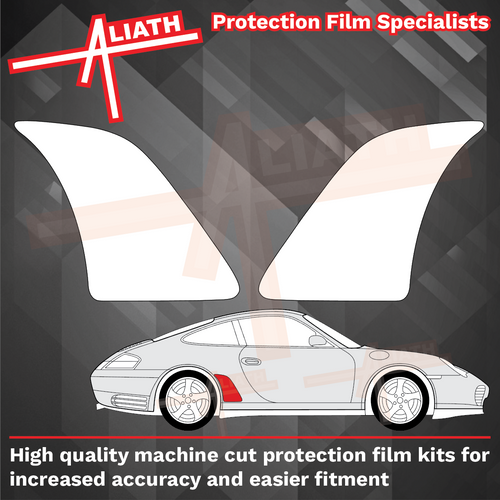 Porsche 911 (996) 1998-2005, Rear QTR Arches CLEAR Paint Protection