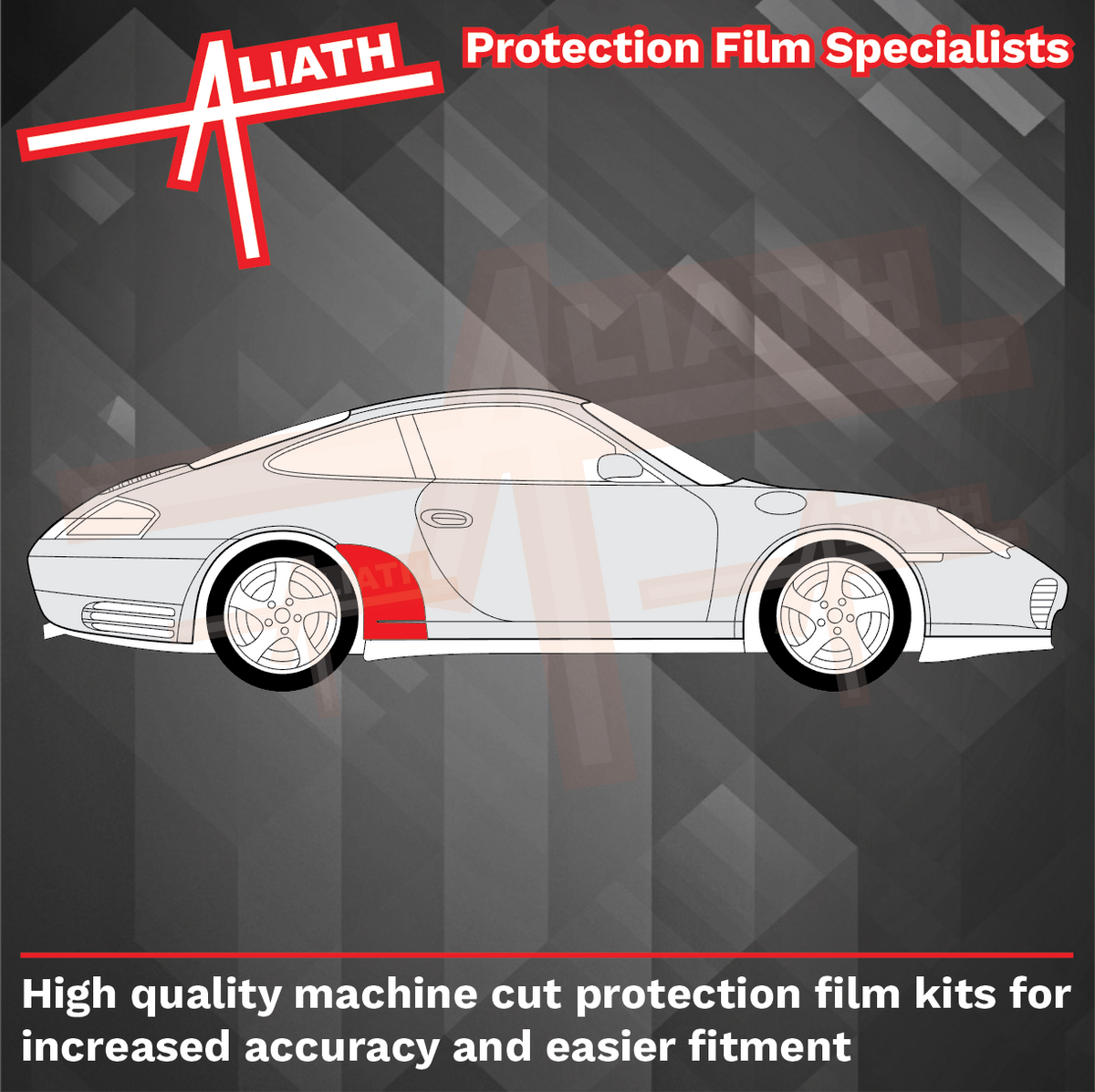Porsche 911 C4S (996) 2002-2005 Rear QTR / Wing CLEAR Paint Protection