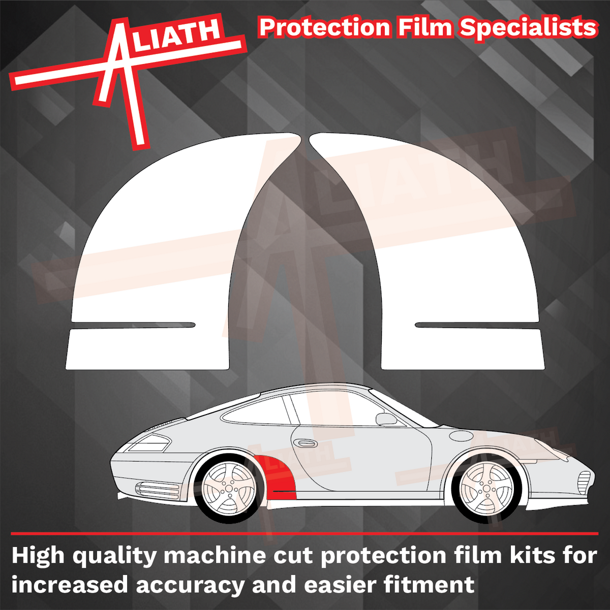 Porsche 911 C4S (996) 2002-2005 Rear QTR / Wing CLEAR Paint Protection