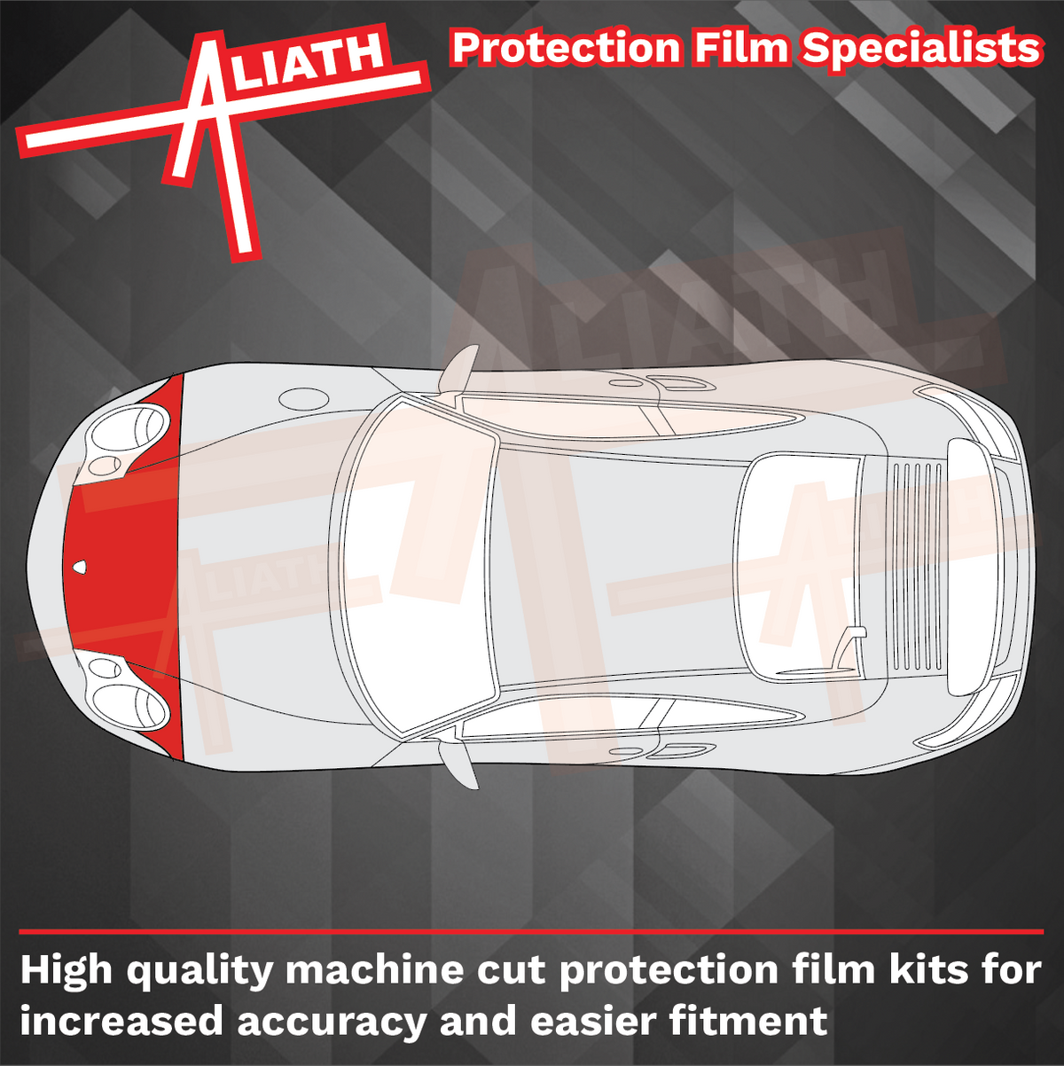 Porsche 911 (996) 2001-2005, Bonnet & Wings CLEAR Paint Protection