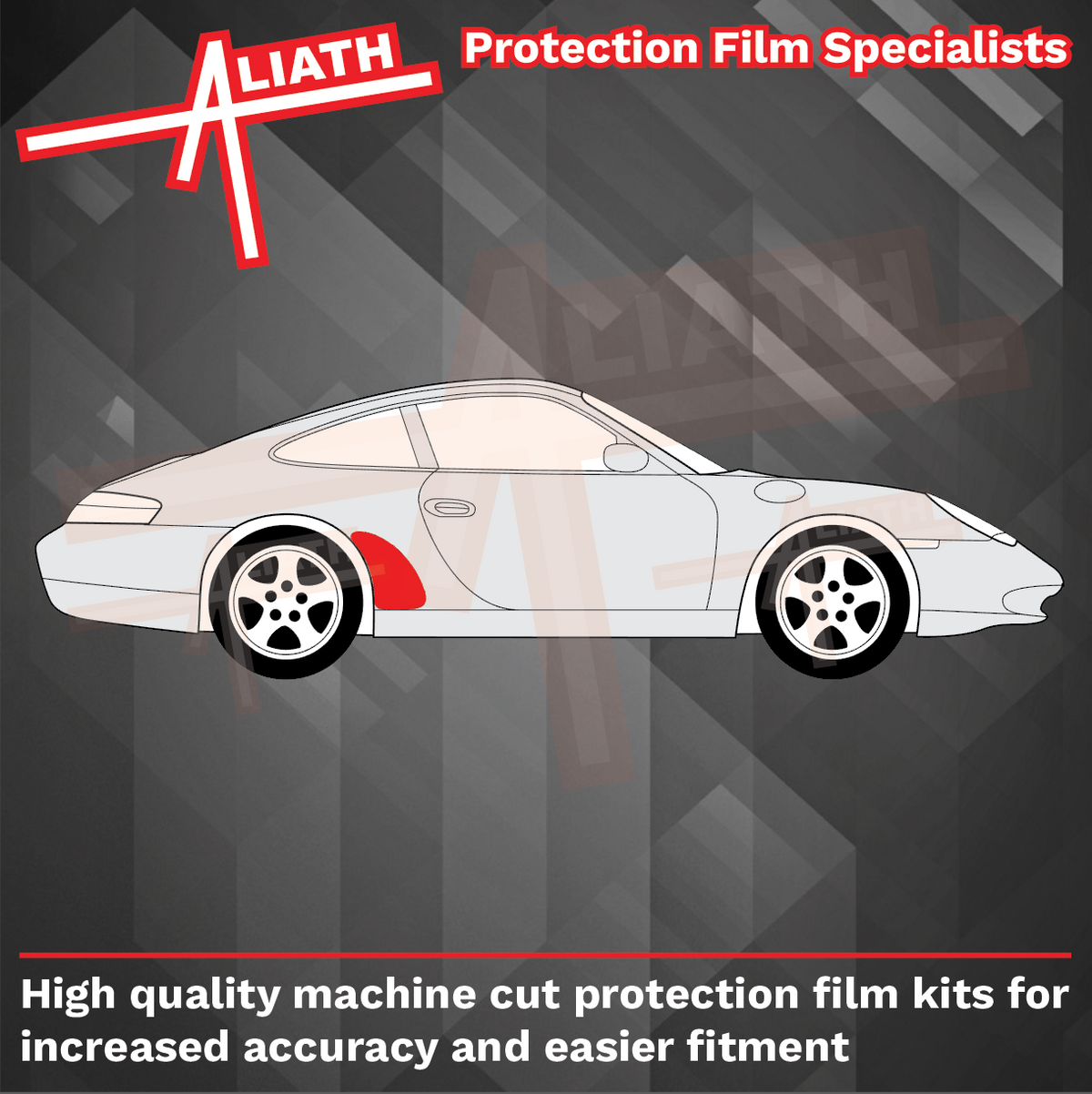 Porsche 911 (996) 1998-2005 Rear QTR / Wing CLEAR Paint Protection