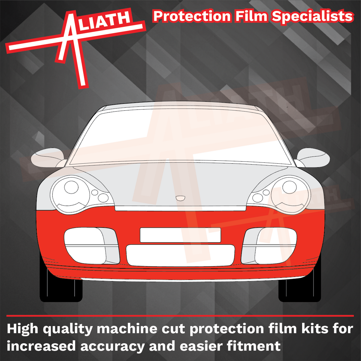 Porsche 911 GT2 (996) 2001-2005 Front Bumper CLEAR Paint Protection
