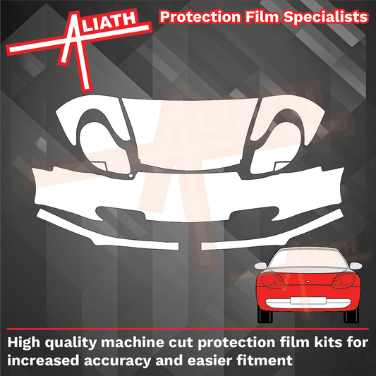 Porsche 911 (996) 1998-2001, Front End Nose CLEAR Paint Protection