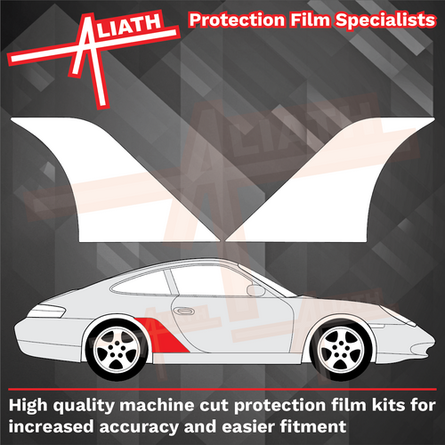 Porsche 911 (996) 1998-2005 Large Rear QTR / Wing CLEAR Paint Protection