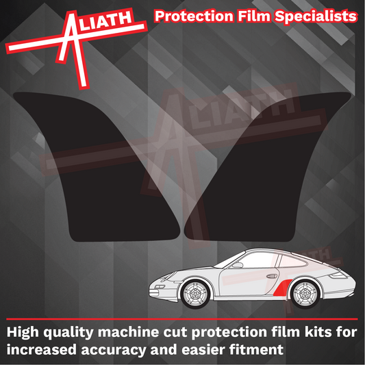 Porsche 911 (997) 2004-2012, Rear QTR / Wing CARBON FIBRE Paint Protection
