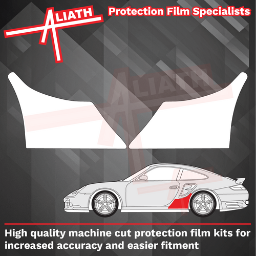 Porsche 911 Turbo (997) 2006-2012 Large Rear QTR / Wing CLEAR Paint Protection