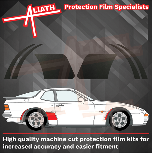 Porsche 944 (1982-1991), Rear QTR, Rear Arch & Front Arch BLACK Paint Protection