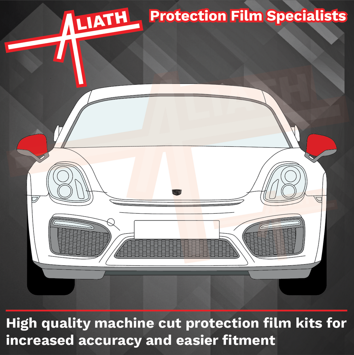 Porsche Cayman GT4 981 (2012-2016) Mirror Caps CLEAR Paint Protection