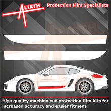 Porsche Cayman / Boxster 981 (2012-2016), Door Lower Sections CLEAR Paint Protection