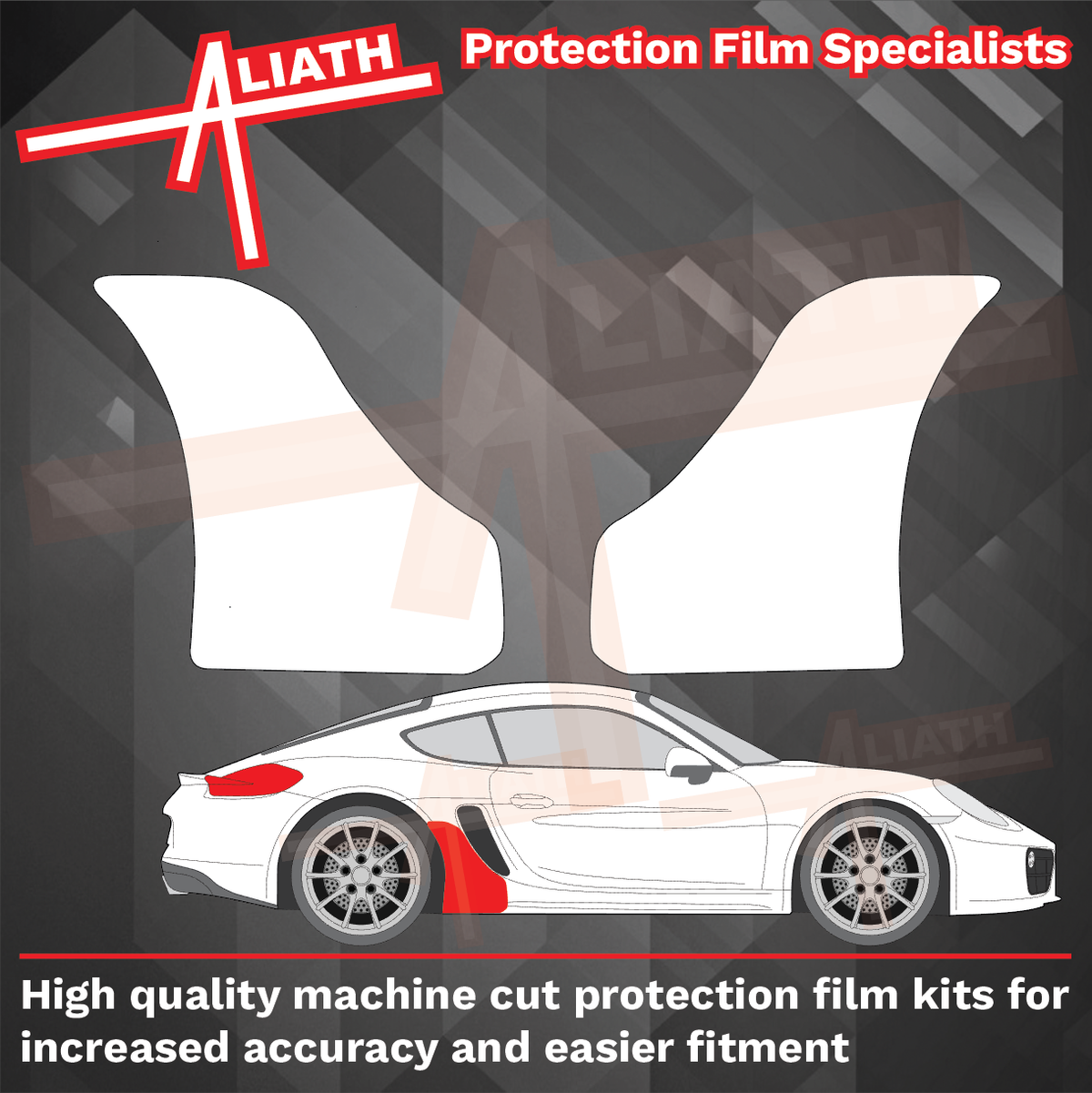 Porsche Cayman 981 (2012-2016) Rear Sill Skirt Arch CLEAR Paint Protection