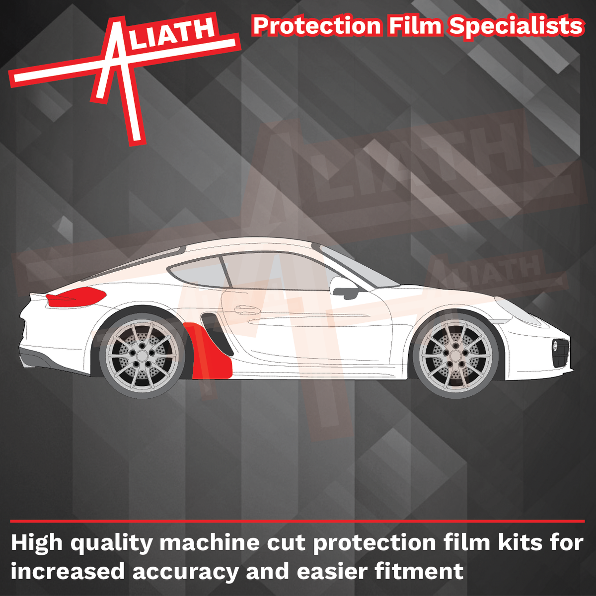 Porsche Cayman 981 (2012-2016) Rear Sill Skirt Arch CLEAR Paint Protection