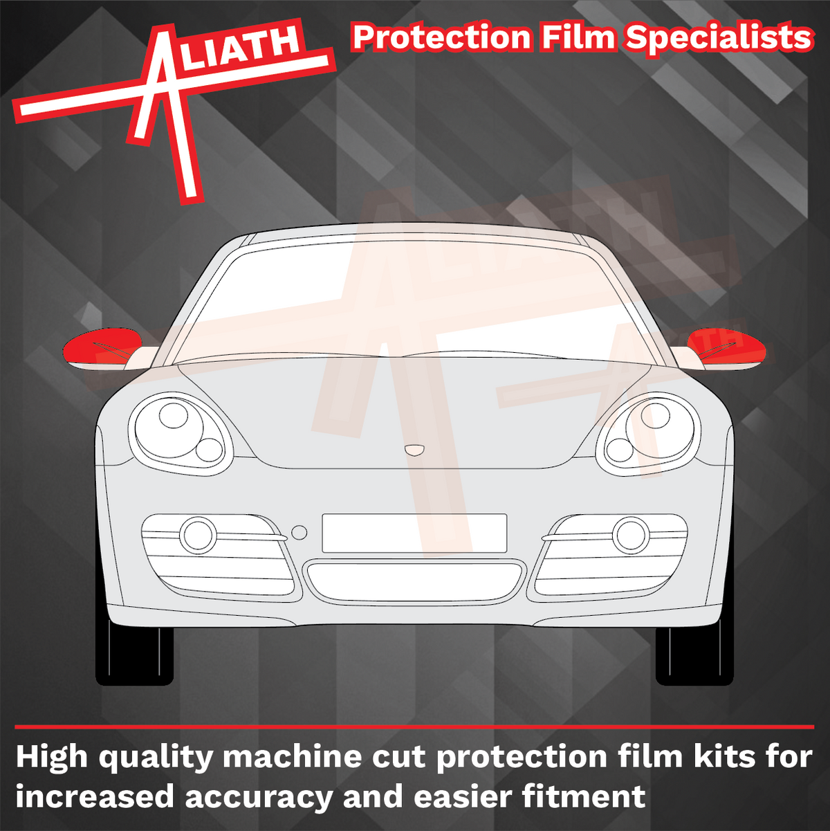 Porsche Boxster / Cayman (987 Gen.1) 2004-2008 Door Mirrors CLEAR Paint Protection