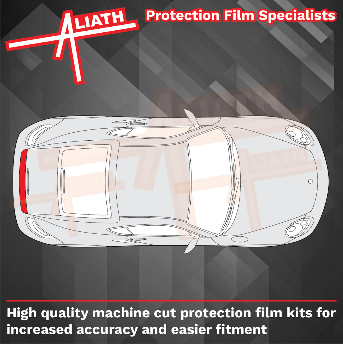 Porsche Boxster / Cayman (987) 2004-2012 Rear Spoiler CLEAR Paint Protection