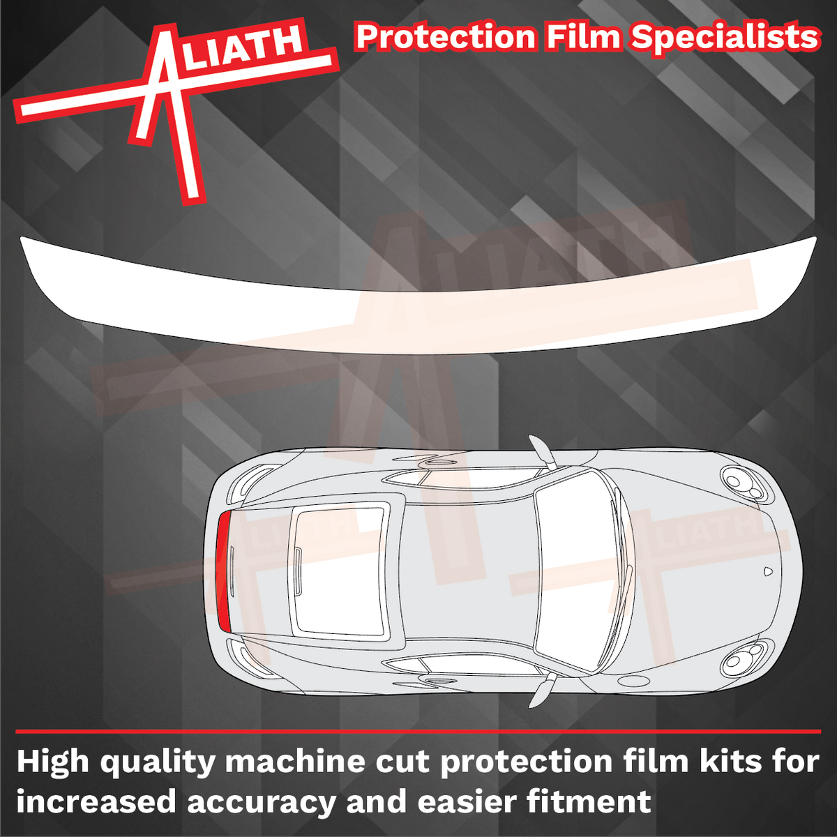 Porsche Boxster / Cayman (987) 2004-2012 Rear Spoiler CLEAR Paint Protection