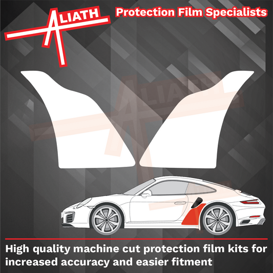 Porsche 911 991 Turbo & Turbo S 2013-2020, Rear QTR CLEAR Paint Protection