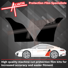 Porsche 911 991 Turbo & Turbo S 2013-2020, Rear QTR BLACK TEXTURED Paint Protection