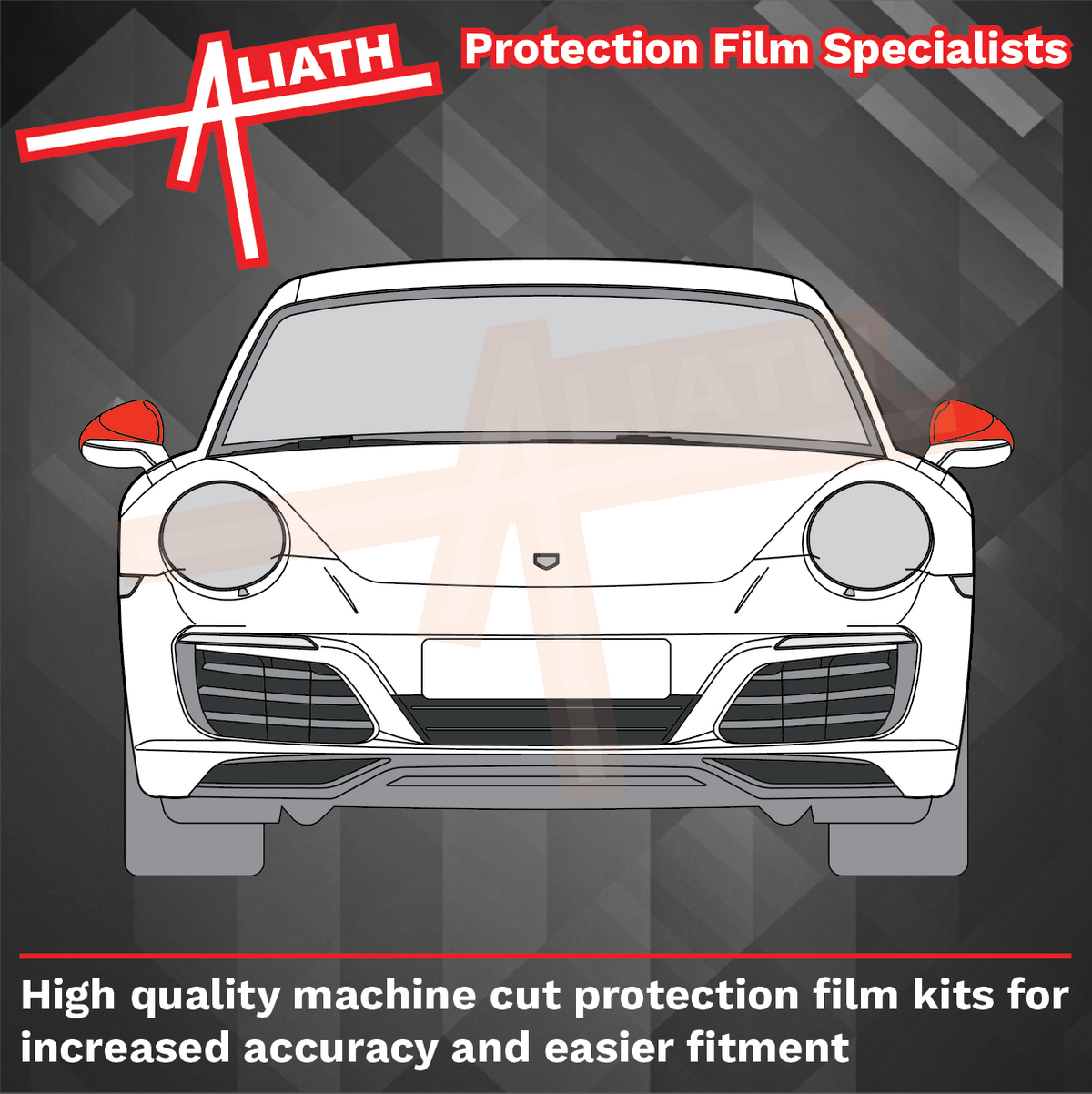 Porsche 911 (991) 2011-2013 Door Mirror Cover CLEAR Paint Protection