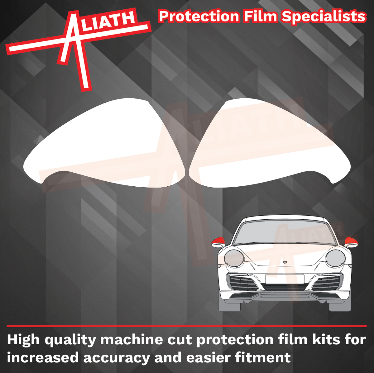 Porsche 911 (991) 2011-2013 Door Mirror Cover CLEAR Paint Protection