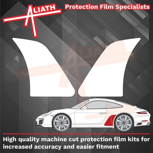 Porsche 911 (991) 2011-2020, Rear QTR / Wing CLEAR Paint Protection