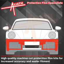 Porsche 911 Carrera (992) 2025-Present, Front Bumper CLEAR Paint Protection