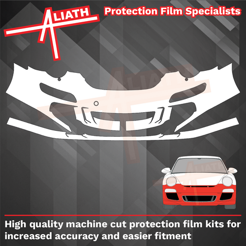 Porsche 911 GT3 (997) 2006-2009, Front Bumper CLEAR Paint Protection