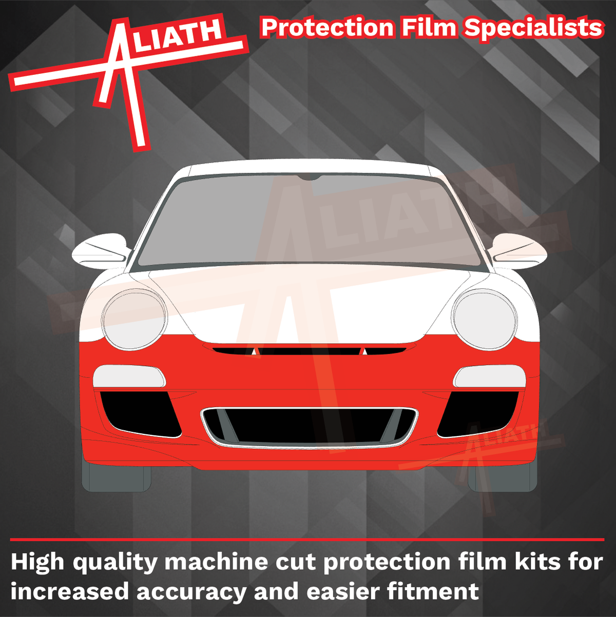 Porsche 911 GT3 (997) 2006-2009, Front Bumper CLEAR Paint Protection